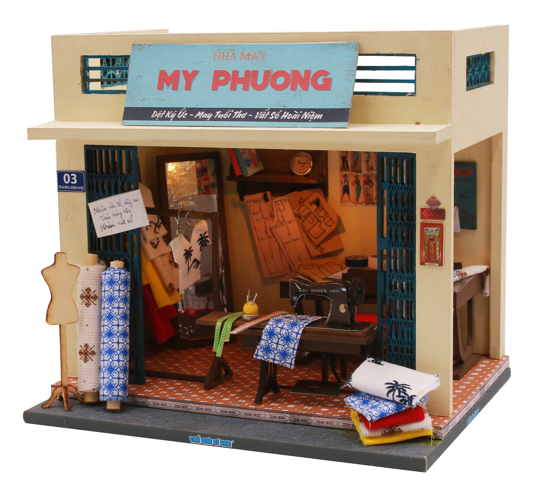 Mô hình sài gòn xưa và nay - dệt may ký ức - ad09