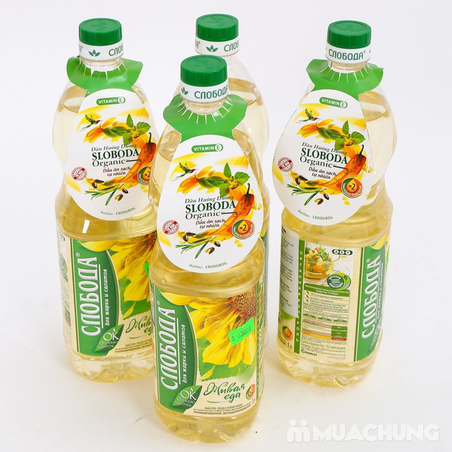 Combo 5 chai dầu hướng dương sloboda 1l/chai nga