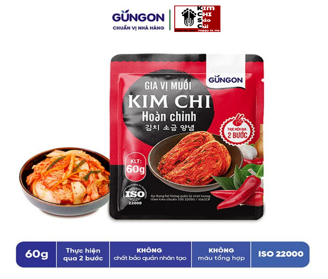 Gia vị muối kim chi hàn quốc hoàn chỉnh gungon - giá siêu rẻ và hấp dẫn