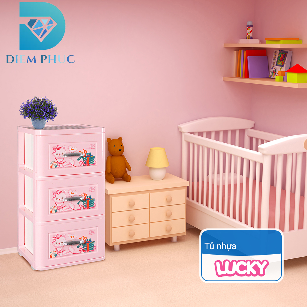 TỦ NHỰA QUI PHÚC LUCKY 3 TẦNG
