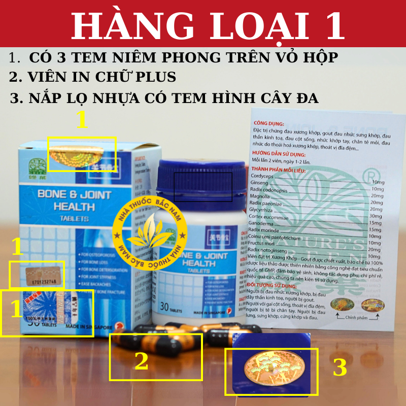 BONE JOINT HEALTH 30 Tablet Singapore - Hỗ Trợ Xương Khớp