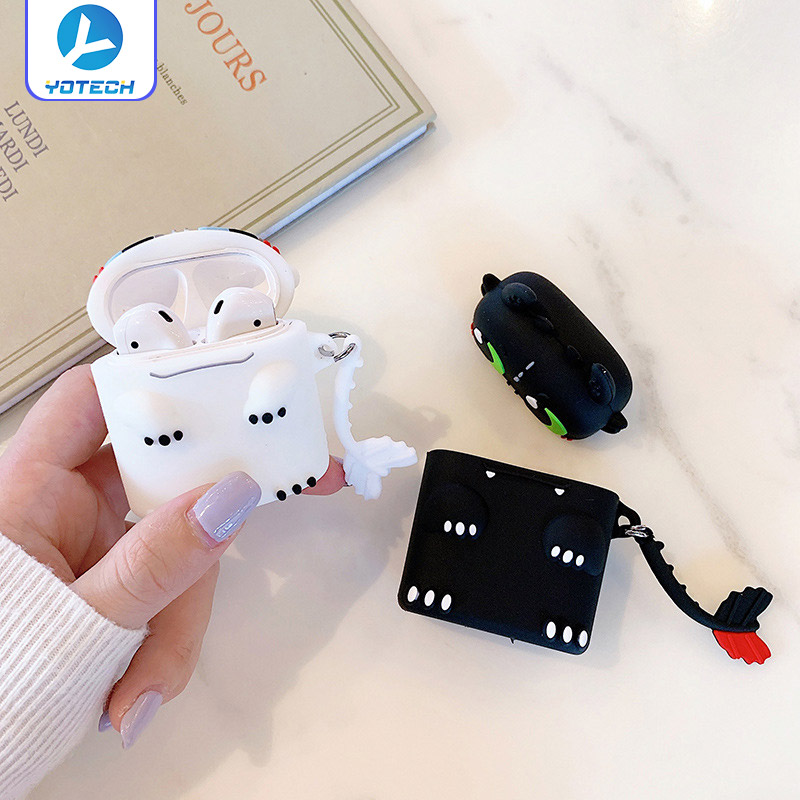 Hộp bao đựng tai nghe tai nghe bluetooth airpods, i12 nhiều kiểu dáng xinh xắn, chất liệu silicone dẻo bảo vệ tai nghe bạn tránh va đập, Silicone Wireless Headphones Case For Apple Airpods 1 2 Protective Cover