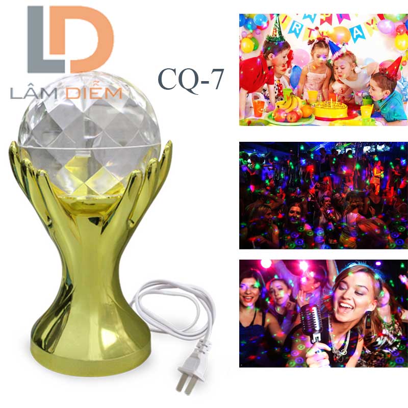 Đèn sân khấu hình ống led mini stage light xoay nhiều màu CQ1 -CQ7