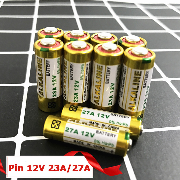 Pin 12V23A 12V27A cho remote cửa cuốn các loại điều khiển công tắc RF ô tô xe đạp điện
