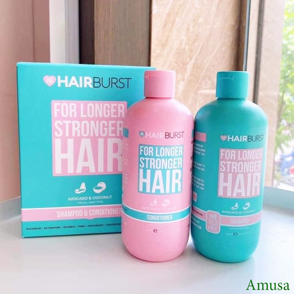 Combo 2 Set gội xả HAIRBURST kích thích tóc mọc dài hơn chắc khỏe hơn 350ml/chai