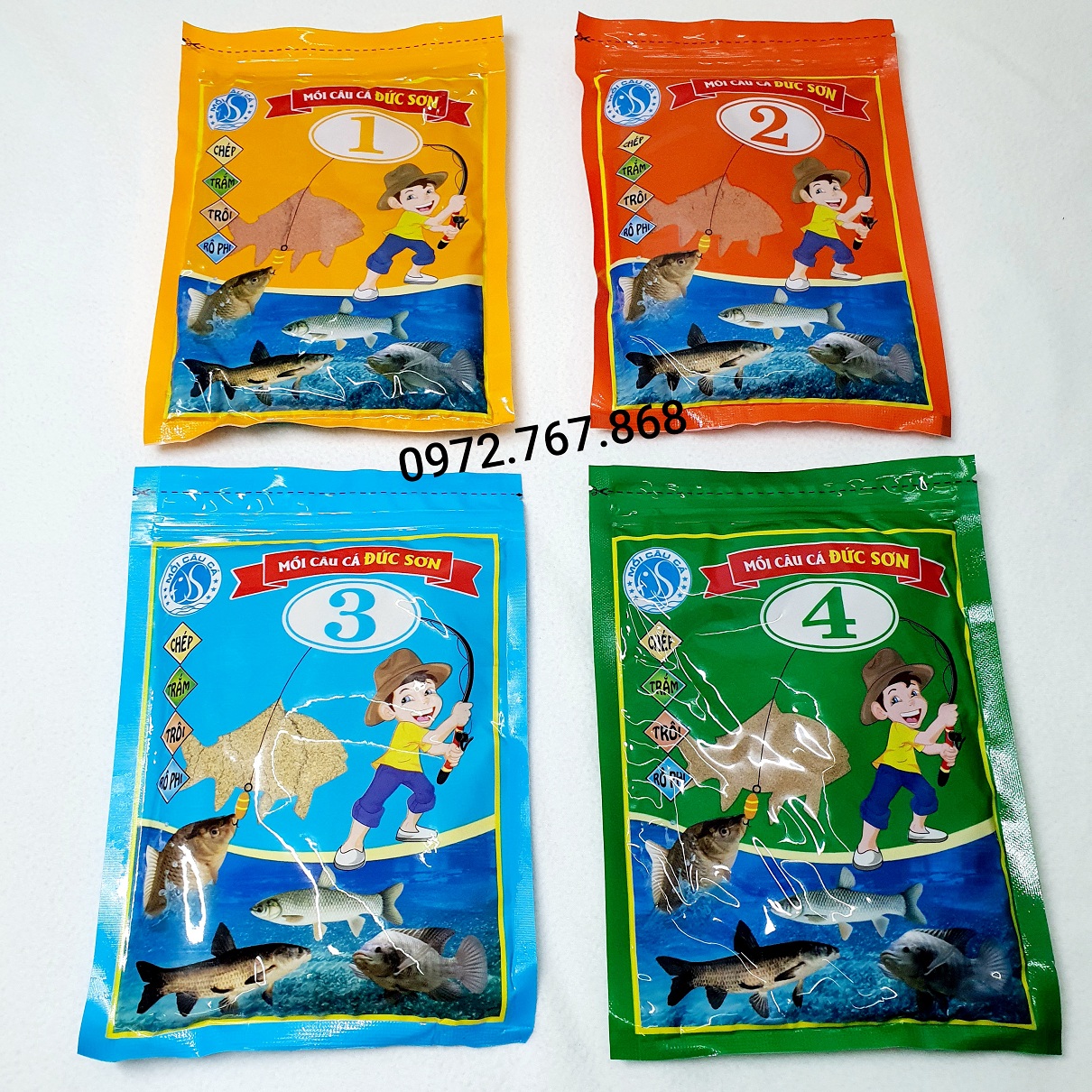 Mồi câu đức sơn số 1-2-3-4