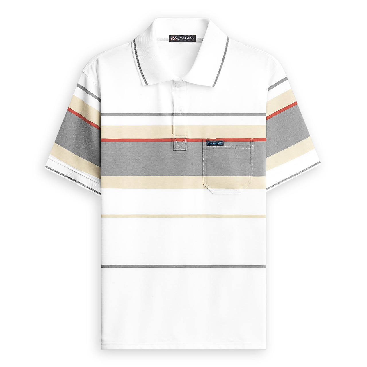 Áo polo thun nam trung niên ngắn tay BIG SIZE 3XL 100KG vải cotton sọc cổ form rộng, áo thun nam lớn tuổi