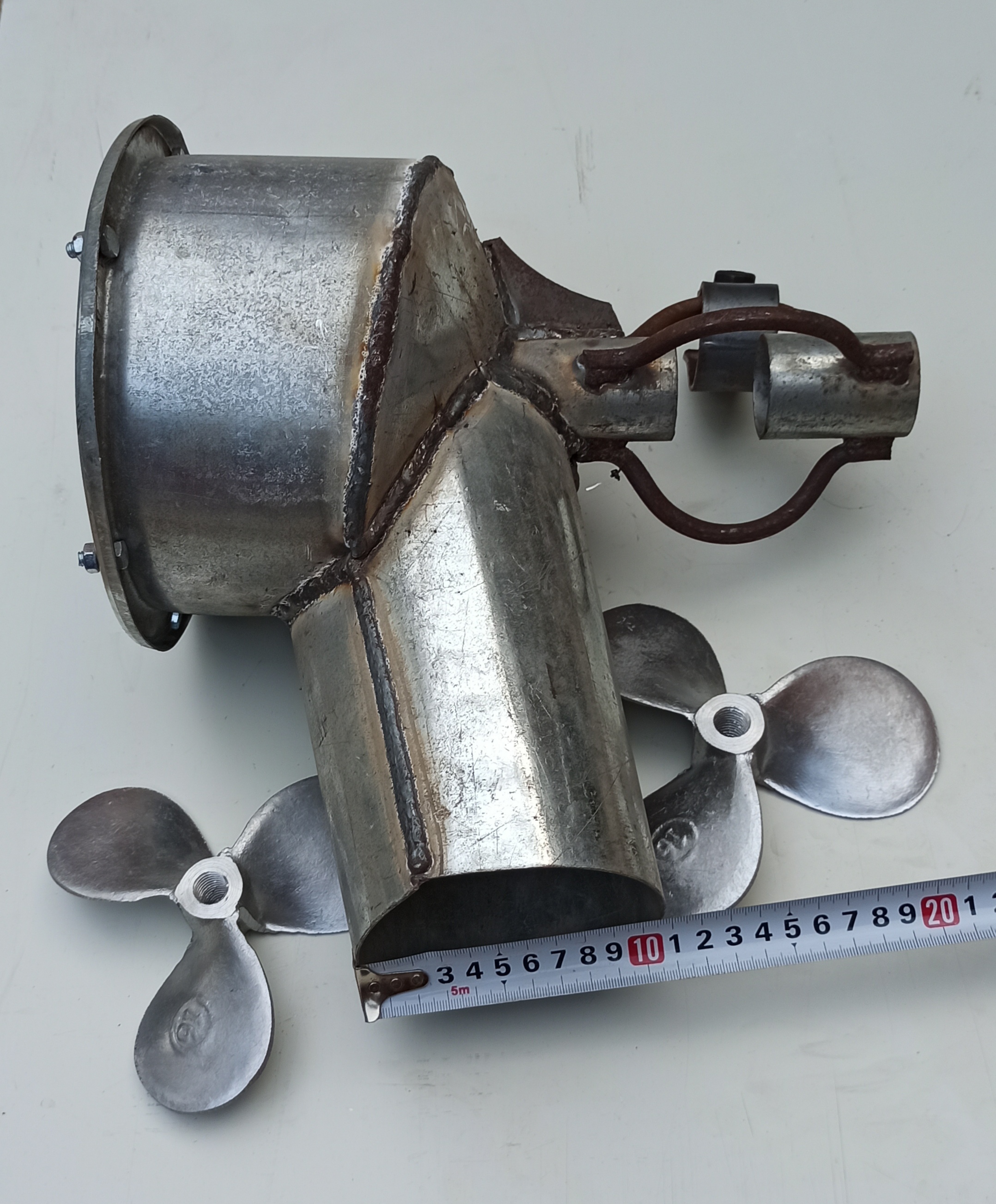 Đầu Ốc Bơm Nước ( Đầu Trâu) Phi 114mm Lắp Sắt Xi Đuôi Tôm Ống Tuýp 34mm Ren 14mm, 16mm