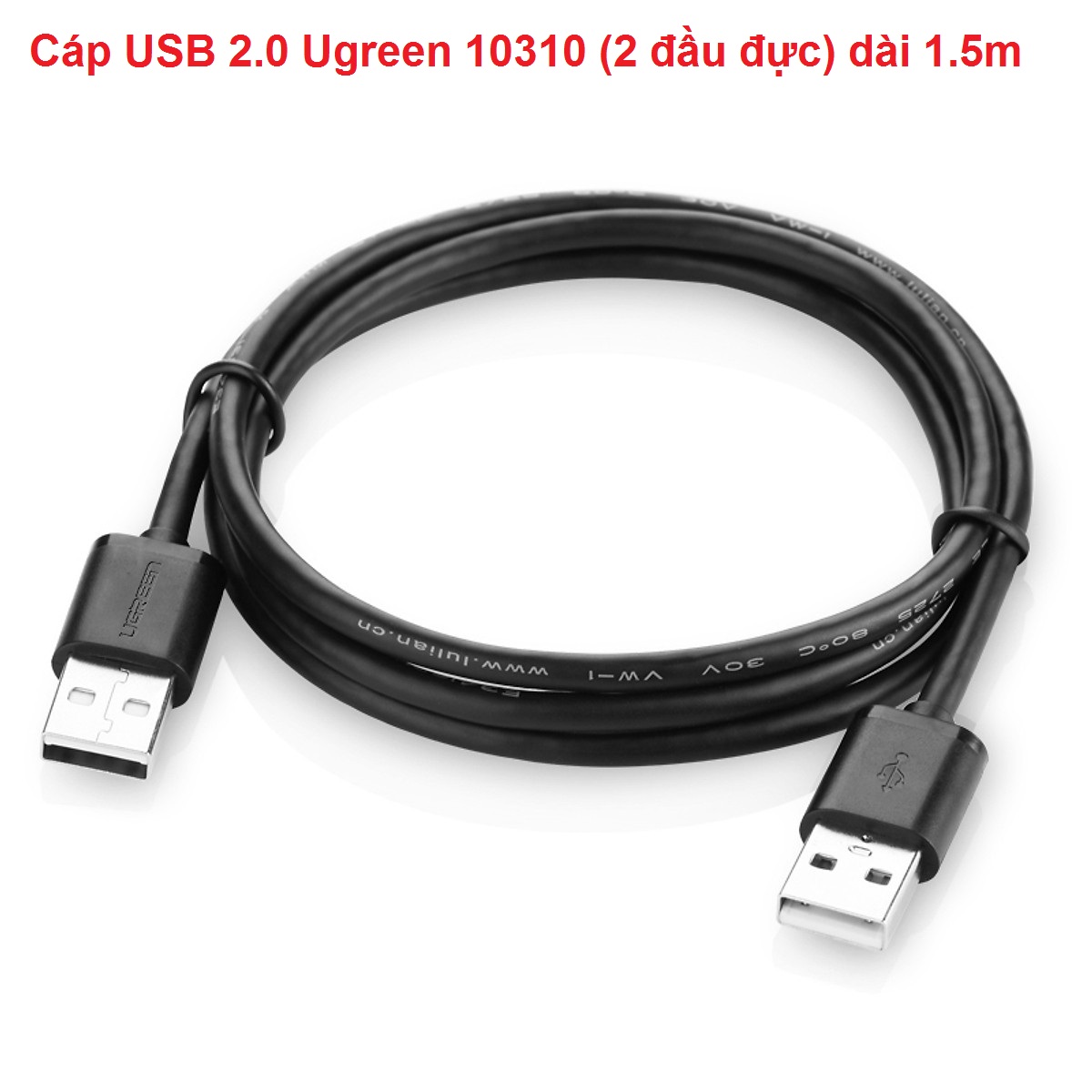 Cáp usb 2.0 ugreen 10310 dài 1.5m