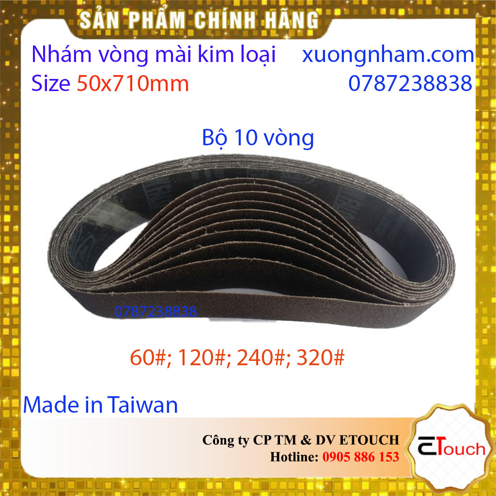 [HCM]Giấy nhám - 10 Vòng Nhám - Nhám vòng mài inox 50- 710mm vải X632F của Đài Loan