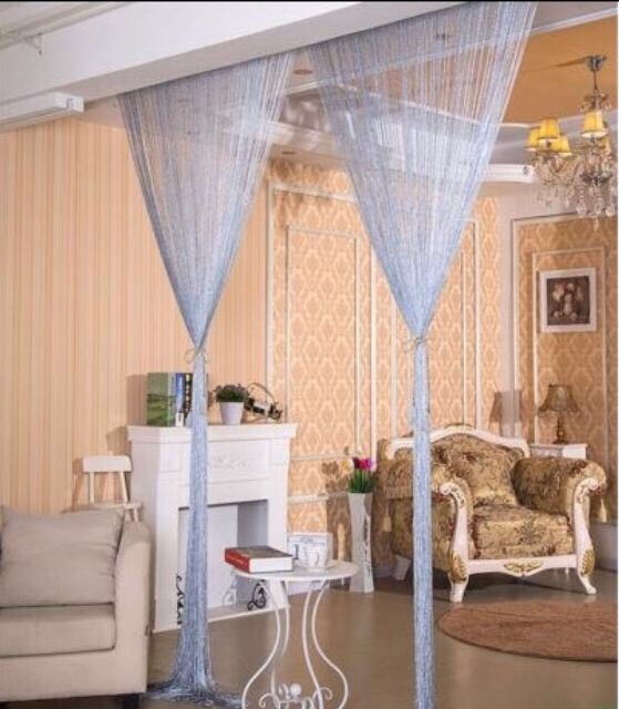 Rèm cửa , mành sợi kim tuyến trang trí, rèm cửa sổ họa tiết ánh kim, rèm làm vách ngăn phòng khách, trang trí nhà hàng, spa