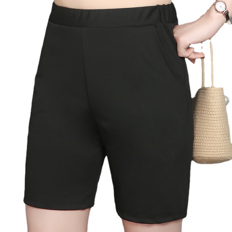 Quần Legging nữ lửng chất vải thun co giãn 4 chiều, Quần đùi ngố mặc nhà dáng ôm bó lưng thun nâng mông tập YGM, YOGA, Bigsize 65kg