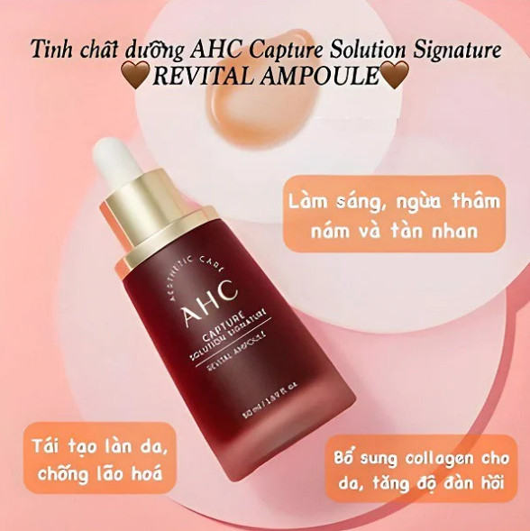 Tinh Chất Tái Tạo Da Chống Lão Hóa AHC Capture Solution Signature Revital Ampoule 50ml