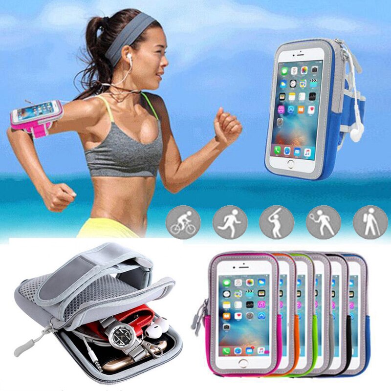 Túi Đeo Tay Chạy Bộ Chống Thấm Nước, Đựng Điện Thoại 6 - 7 inch Màn Hình Cảm Ứng Cao Cấp