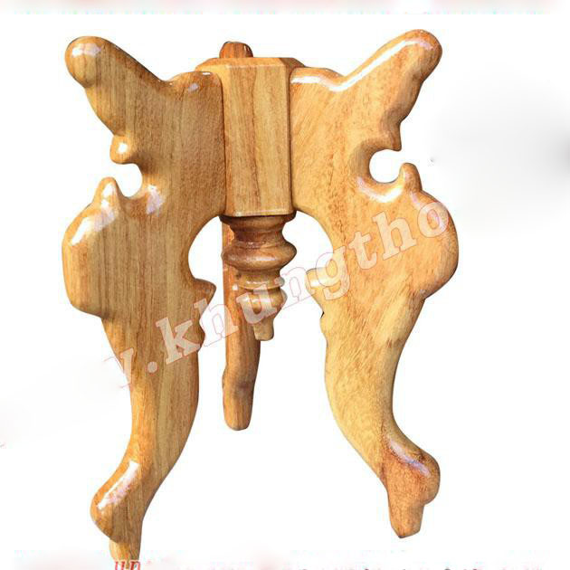 Chò gỗ 3 chân đặt đĩa trái cây thờ cúng chò gỗ gõ 30-35-40cm-50cm