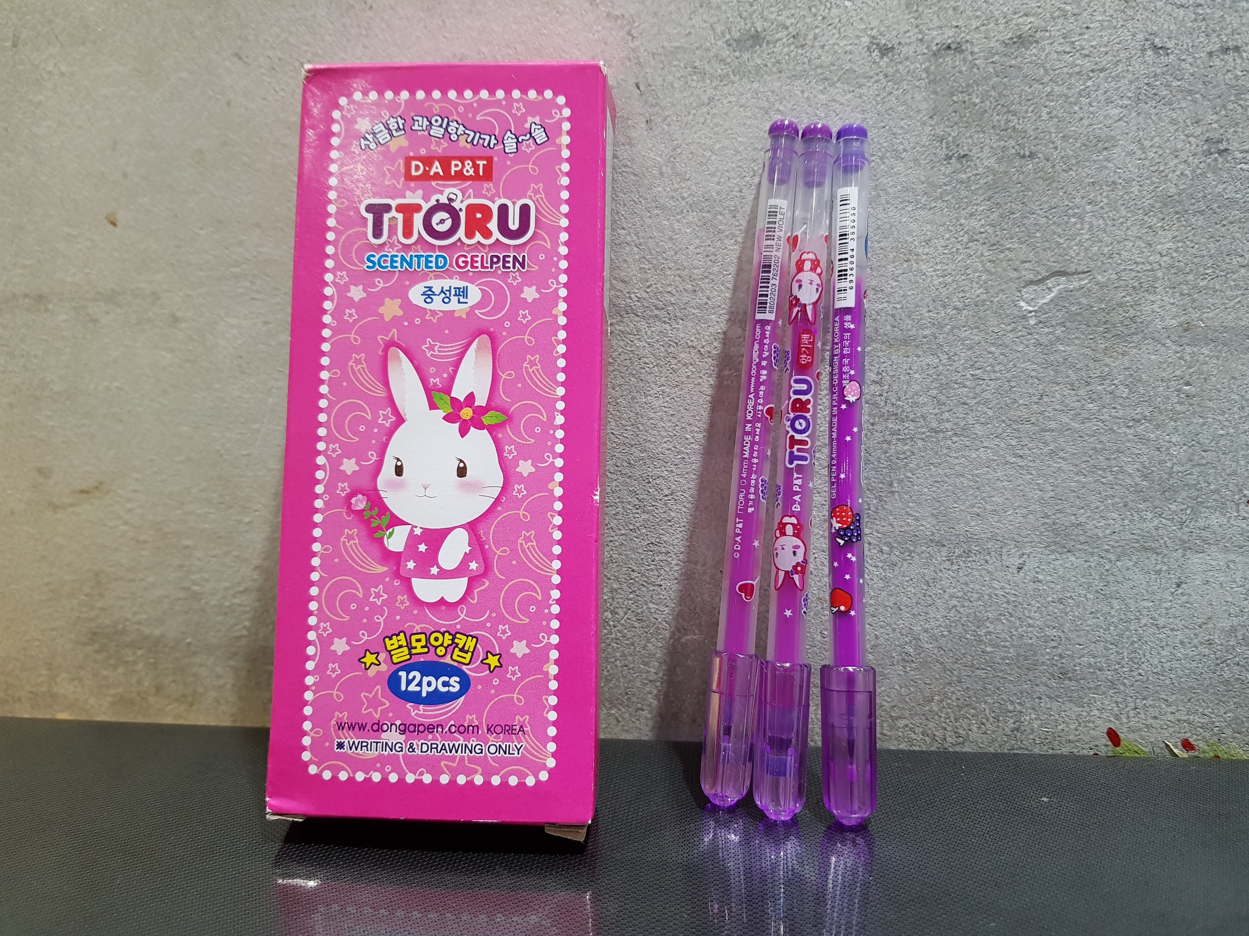 [HCM]3 CÂY BÚT MỰC TÍM TTORU, BÚT NHO MỰC TÍM, Mực thơm màu chuẩn