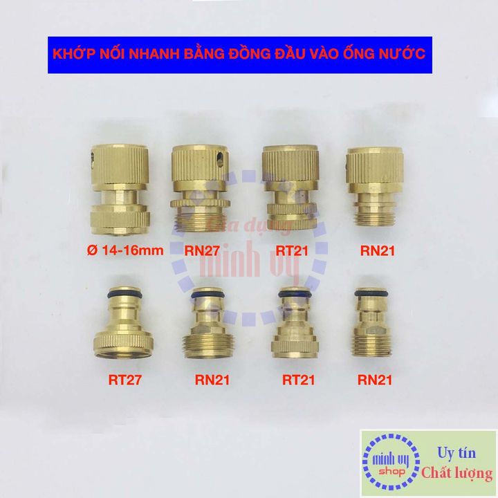 Khớp nối nhanh ống nước bằng đồng khớp nối đầu vào cho máy rửa xe máy bơm cao áp