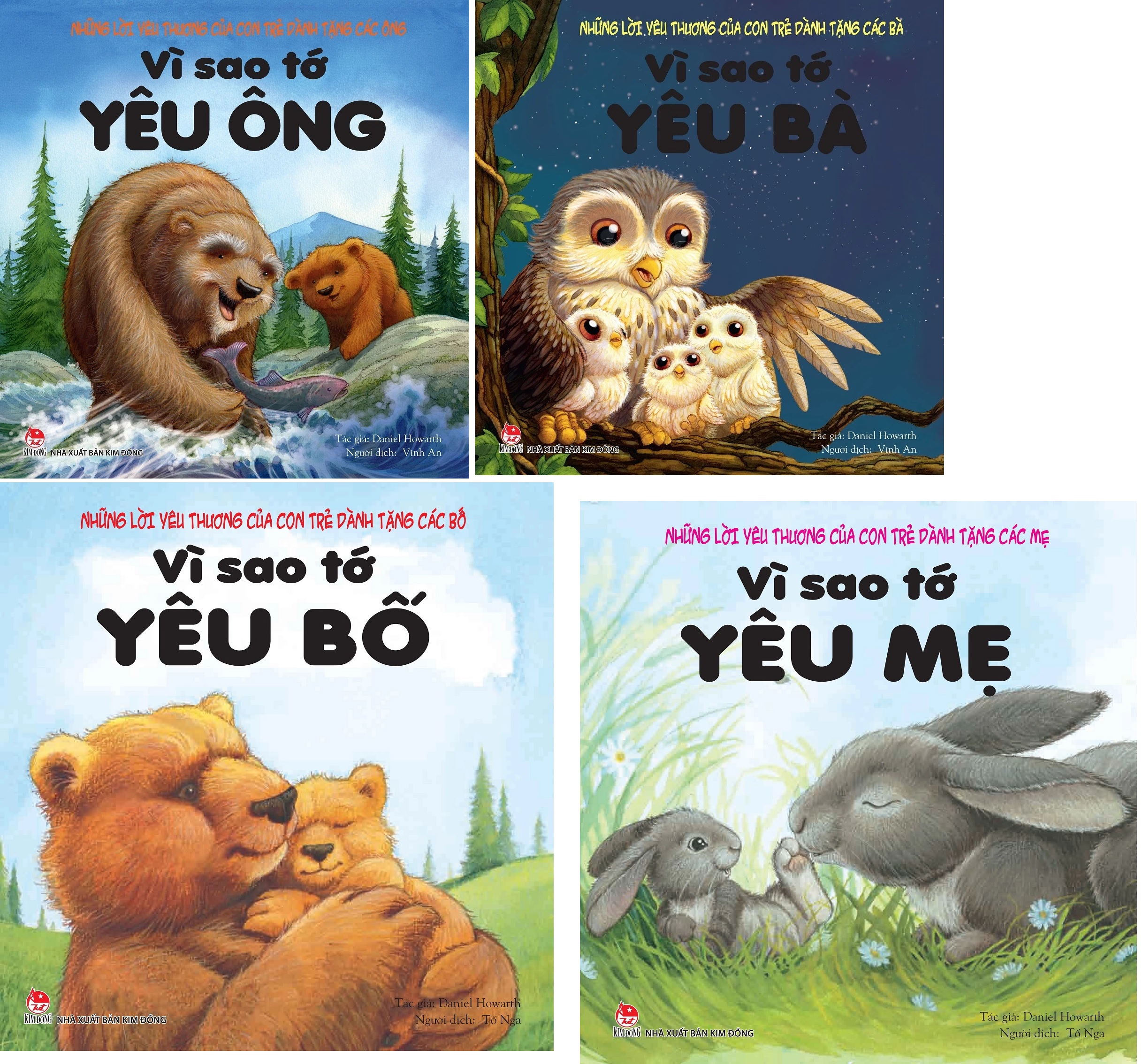 Sách - Những Lời Yêu Thương Của Con Trẻ Dành Tặng: Ông, Bà, Bố, Mẹ ( Có Chọn Tập Lẻ)