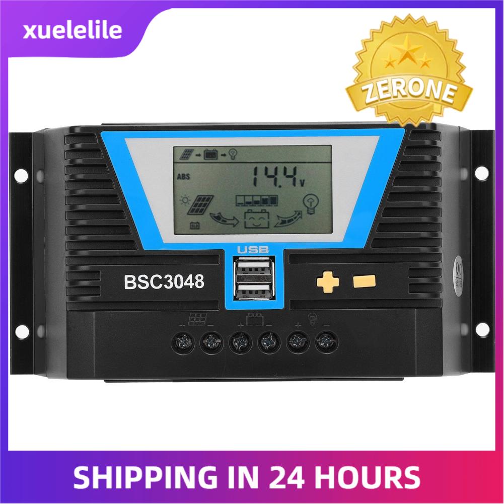 Solar Charge Controller 40A Adjustable Solar Panel Charge Controller