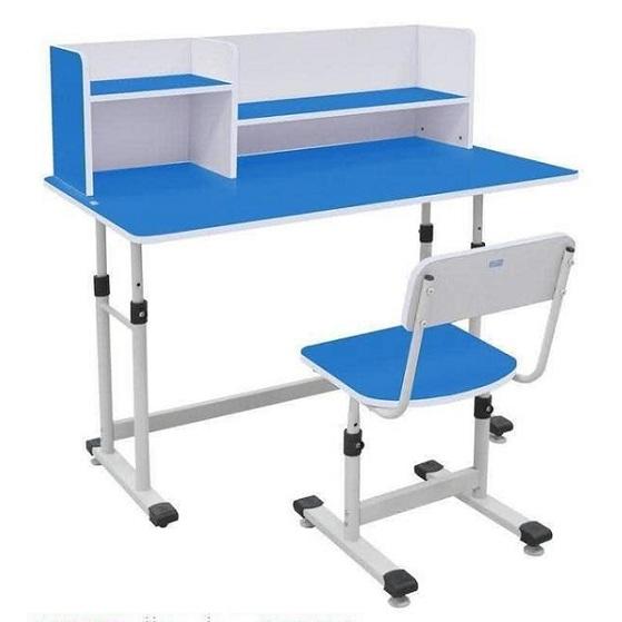 Bàn học sinh tiểu học liền giá sách xuân hòa bhs-13-07