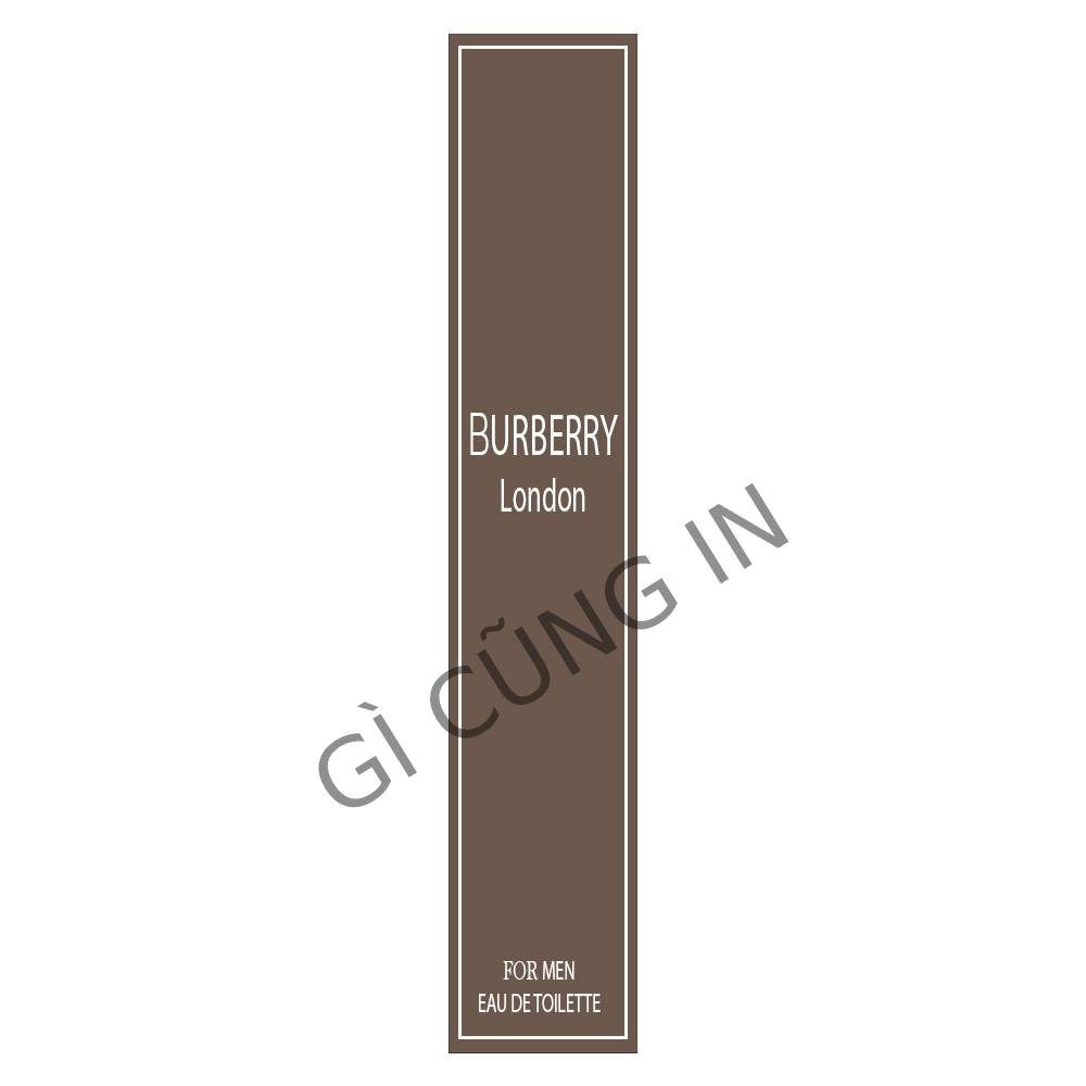 Tem nước hoa Burberry London For Men Eau De Toilet - 85 tem