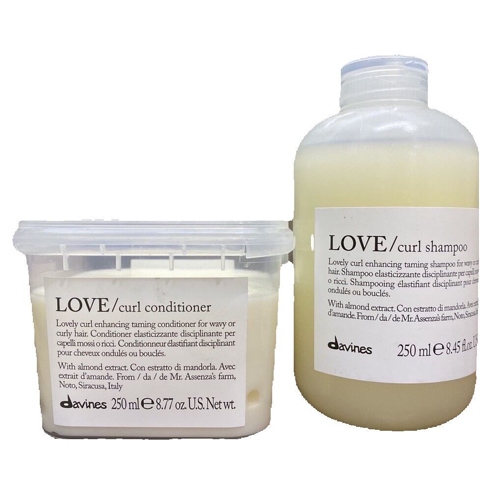 Dầu gội và xả cho tóc uốn davines love curl 250mlx2