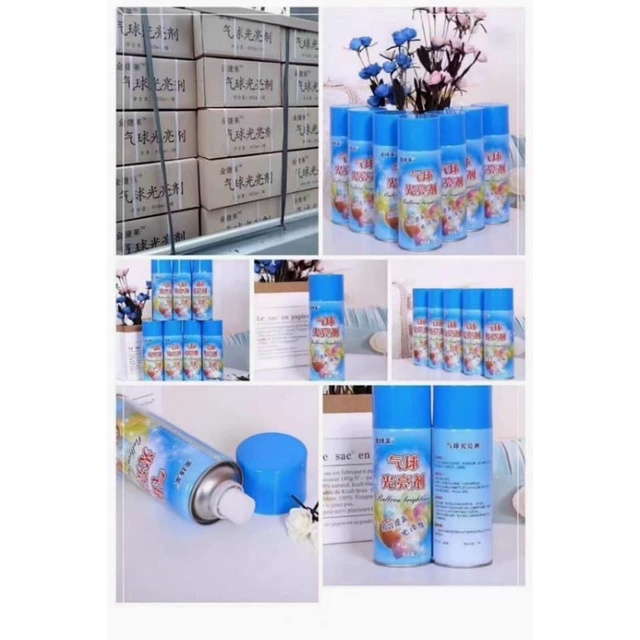 Chai xịt dưỡng bóng bay- bình xịt giữ màu bóng