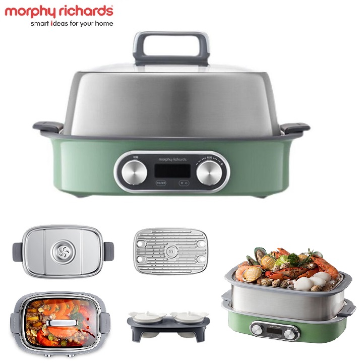 Nồi hấp đa năng thương hiệu morphy richards mr1168 - công suất 2000w - hàng chính hãng