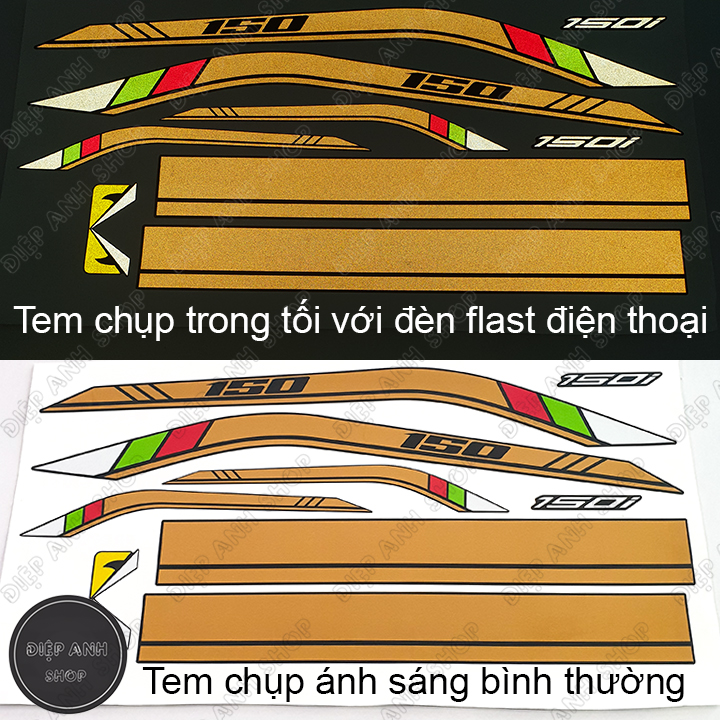 Tem chỉ sh 2020 150i phản quang phong cách thể thao - loại đẹp có cán bóng chống xước , chống phai màu