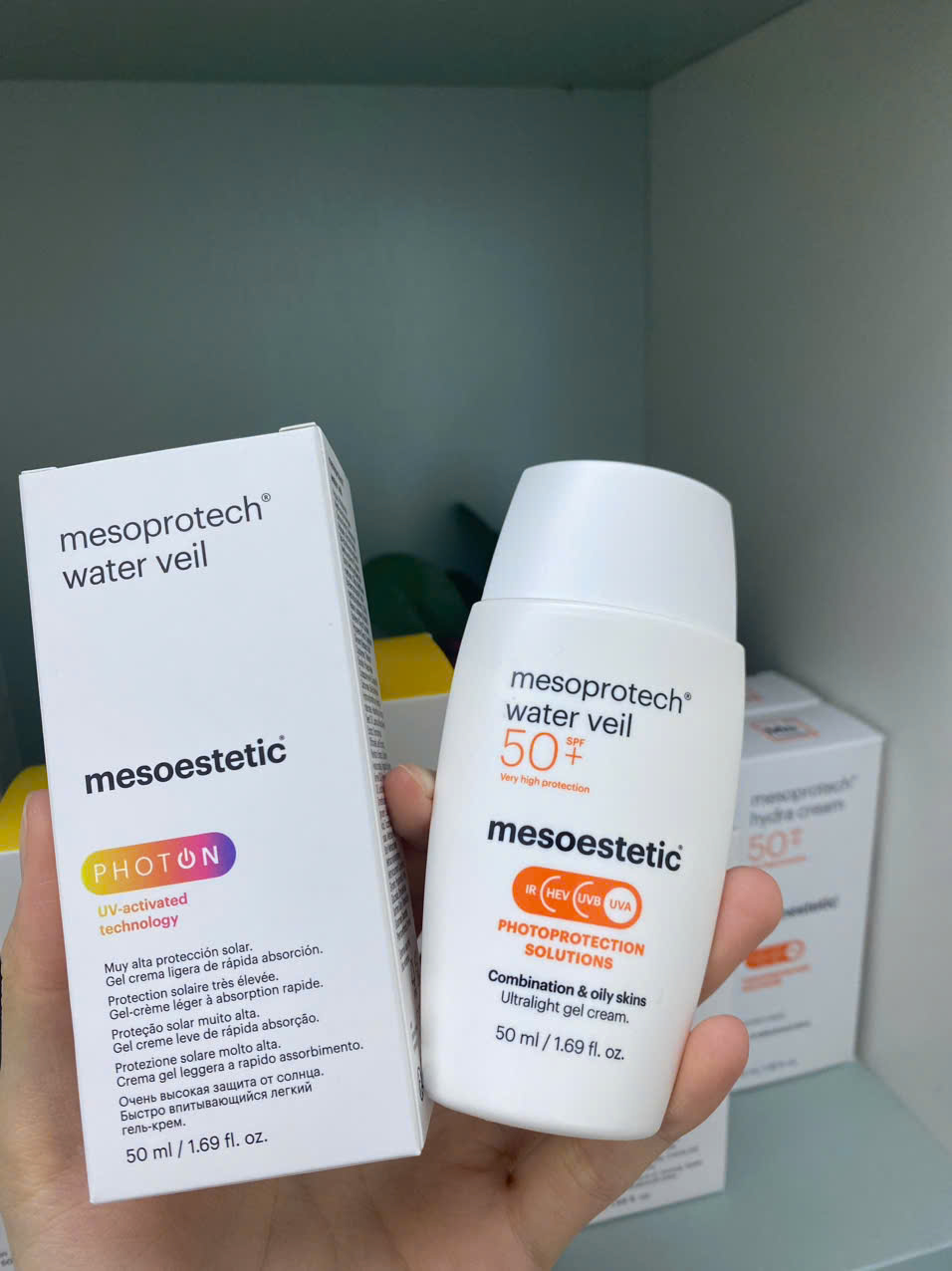 Kem Chống Nắng Mesoestetic Light Water Antiaging Veil SPF 50+