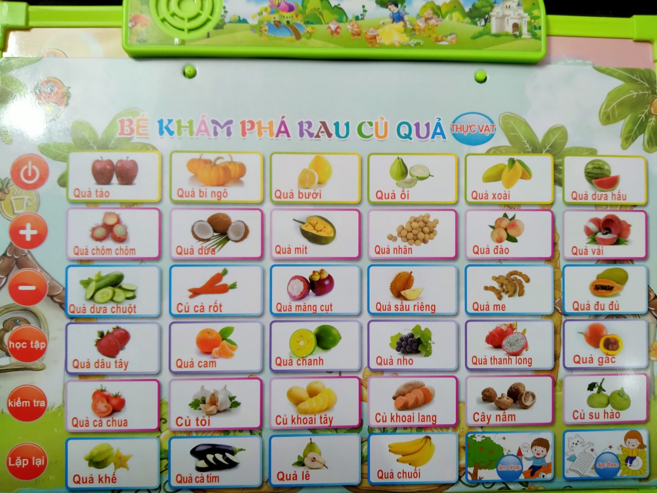 Bảng chữ cái điện tử thông minh, bảng chữ cái phát tiếng