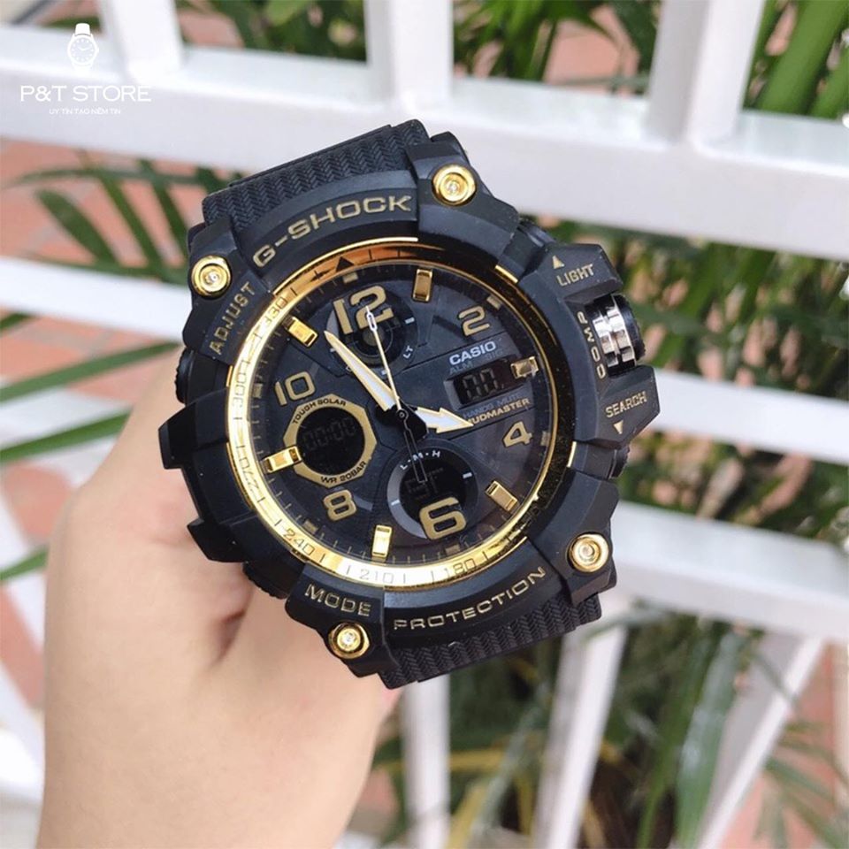Đồng hồ thể thao nam GShock GW-1045 Màu Đen Vàng Điện tử chống nước Cực kì phong cách
