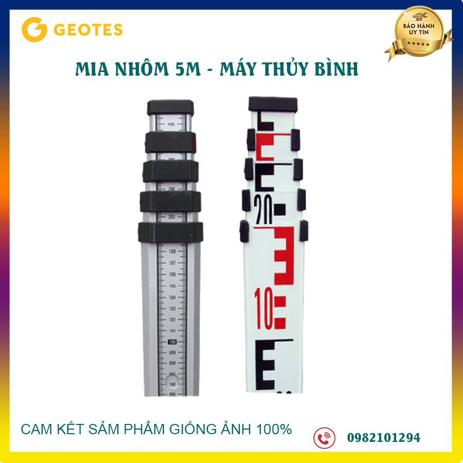 Mia nhôm 5m - Mia nhôm máy thủy bình