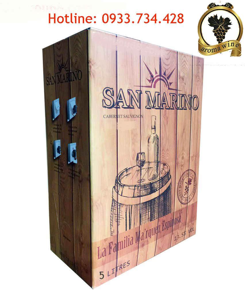 Vang bịch Chile San Marino 5 lít