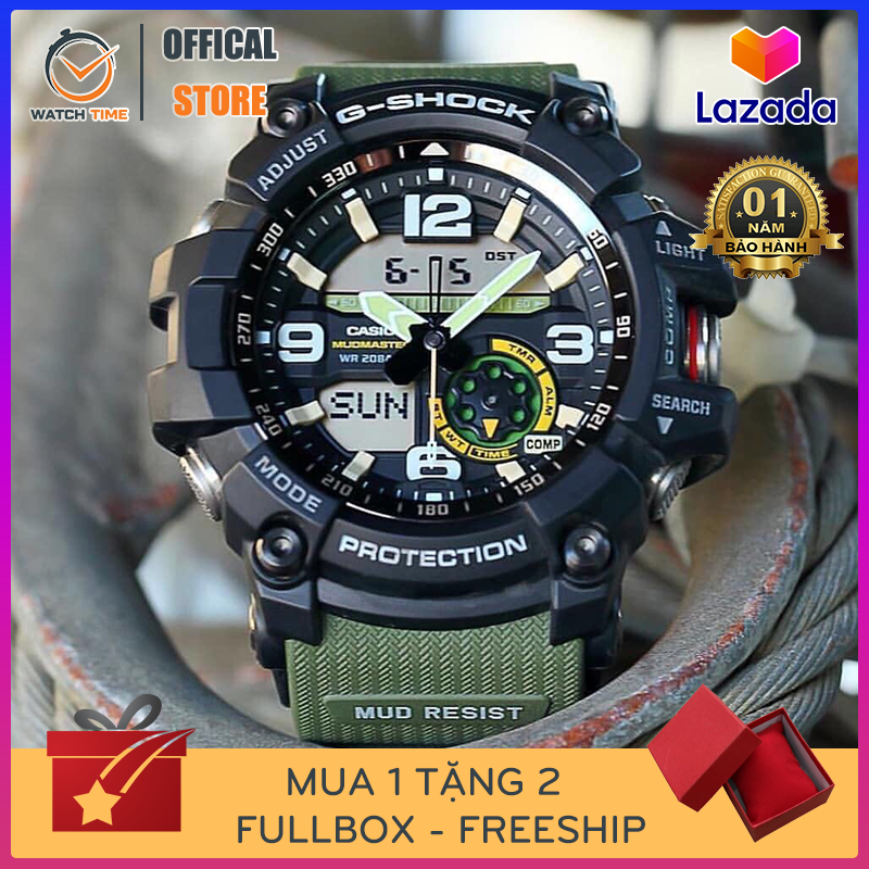 [Hàng Cao Cấp] Đồng hồ Casio G-Shock Nam GG-1000 Xanh Bộ Đội - Bảo Hành 12 Tháng - Tặng Kèm Pin