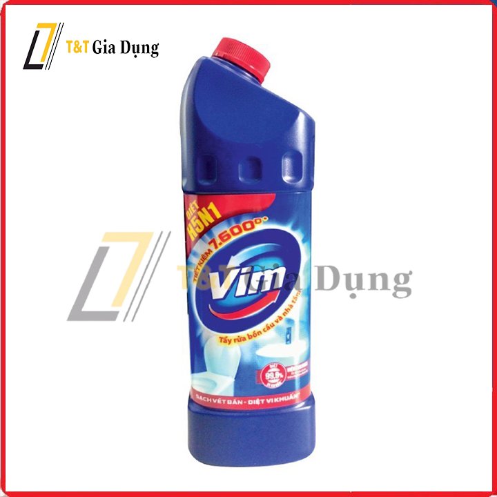Nước tẩy bồn cầu vim 900ml diệt 99,9% vi khuẩn