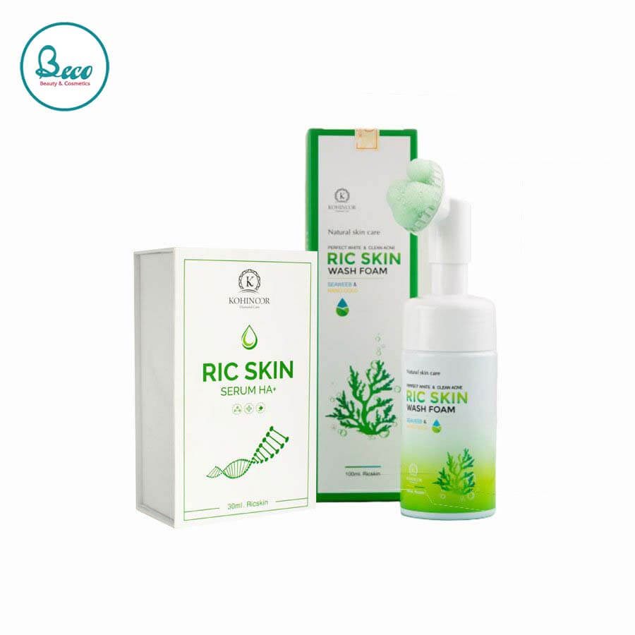 Combo Serum + Sữa rửa mặt Ric Skin Wash Foam