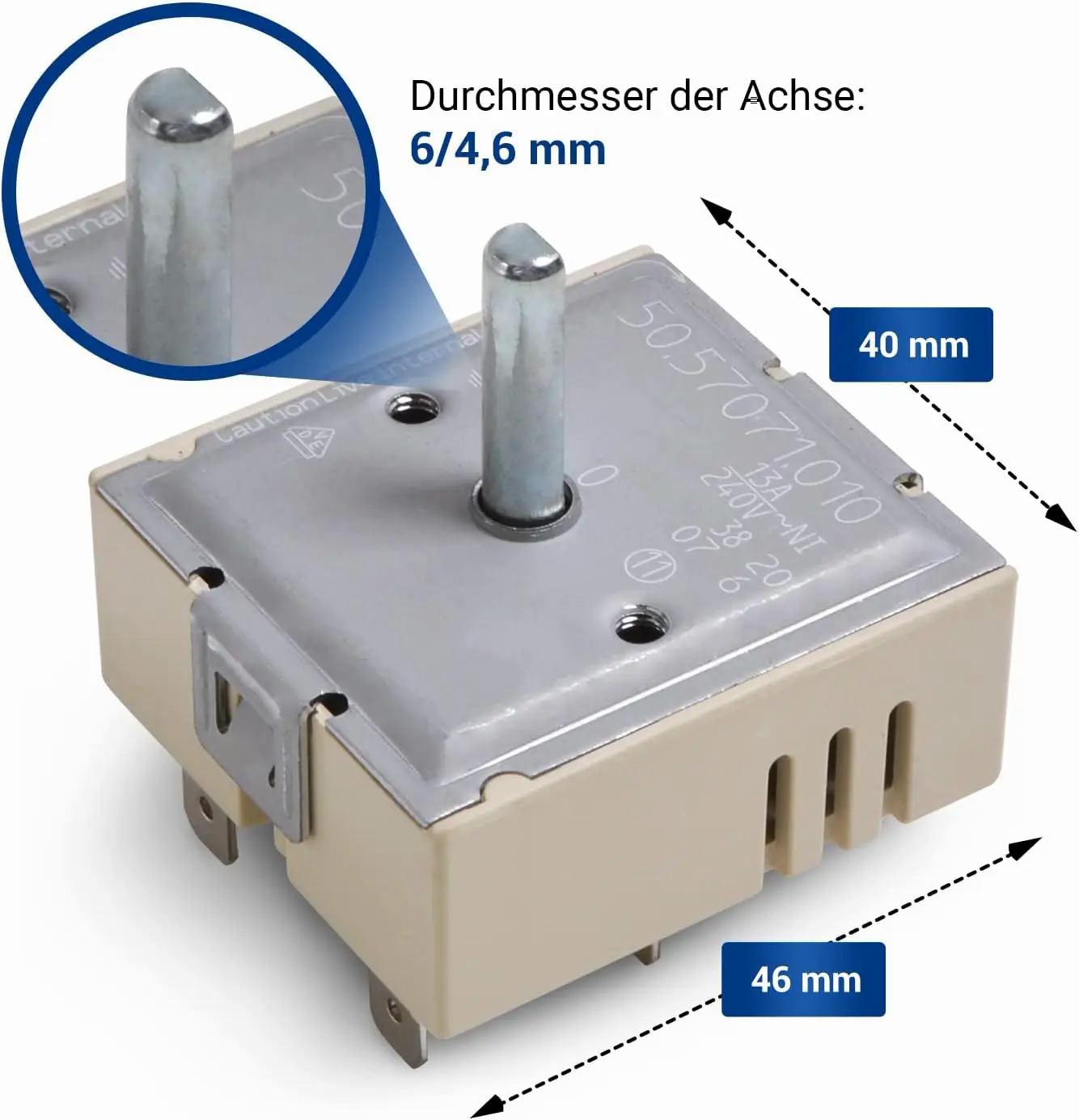 Năng lượng điều khiển thay thế cho EGO 50.57071.010 AEG 3150788242 bếp với lò nướngnút