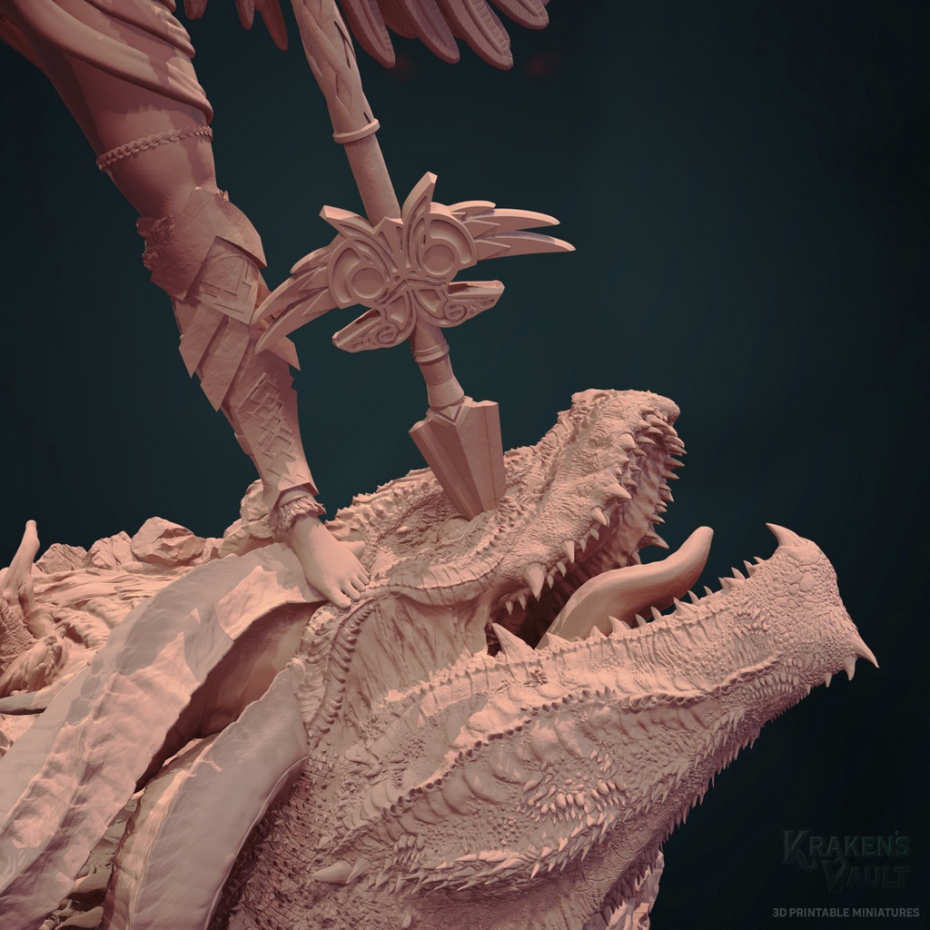 3D Printable Valkyrie Dragon Slayer by Kraken's Vault