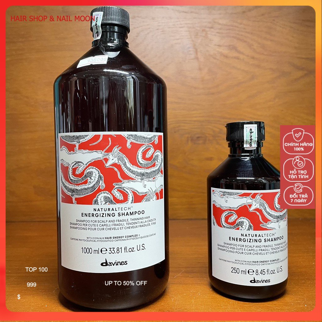 DAVINES- Dầu gội chống rụng tóc Davines NaturalTech Energizing Shampoo 250ml ( New 2023 )