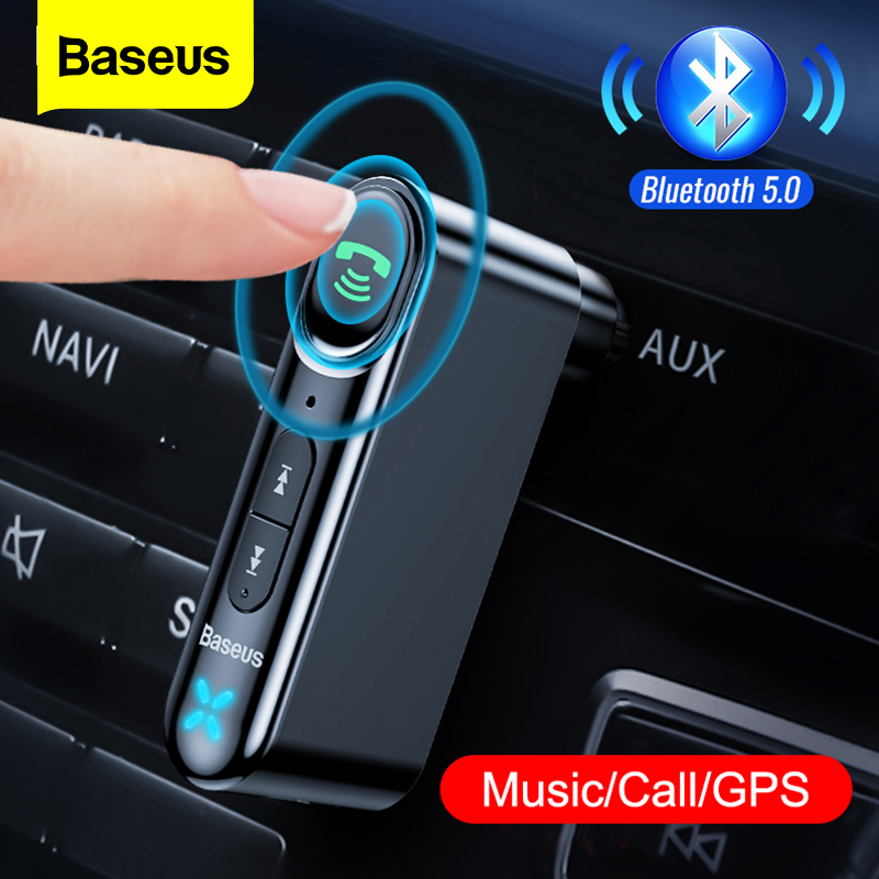 Baseus Bộ Thu Bluetooth Aux Cho Xe Hơi Bộ Chuyển Đổi Thu Âm Thanh AUX 3.5Mm Bluetooth Không Dây Cho Xe Hơi Gia Đình Mic Rảnh Tay