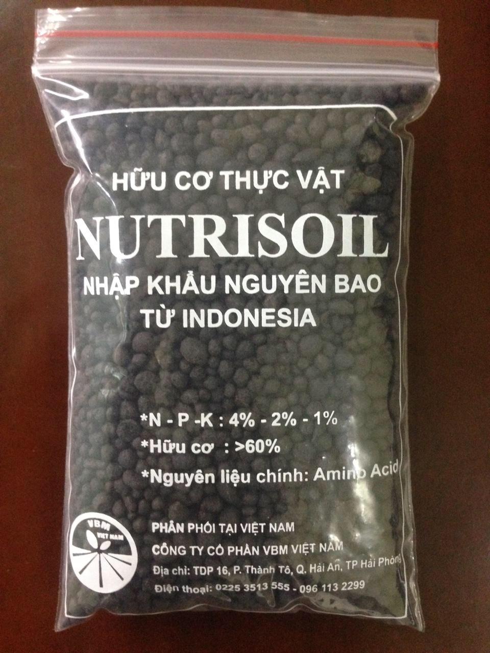 Phân hữu cơ cao cấp Nutrisoil nhập khẩu Indonesia gói 1kg