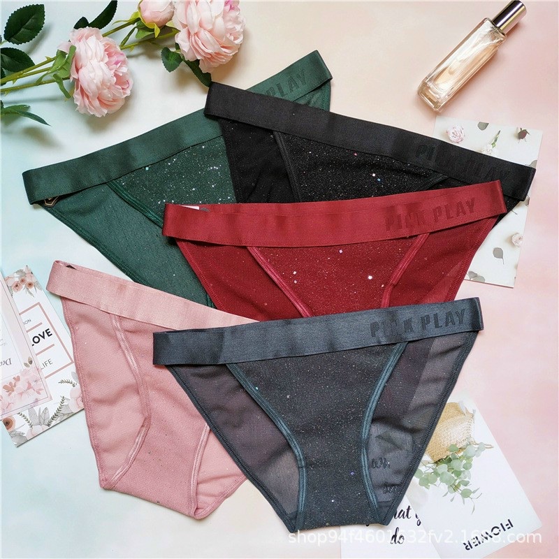 Quần lót nữ nhũ cao cấp big size pink play ppw017