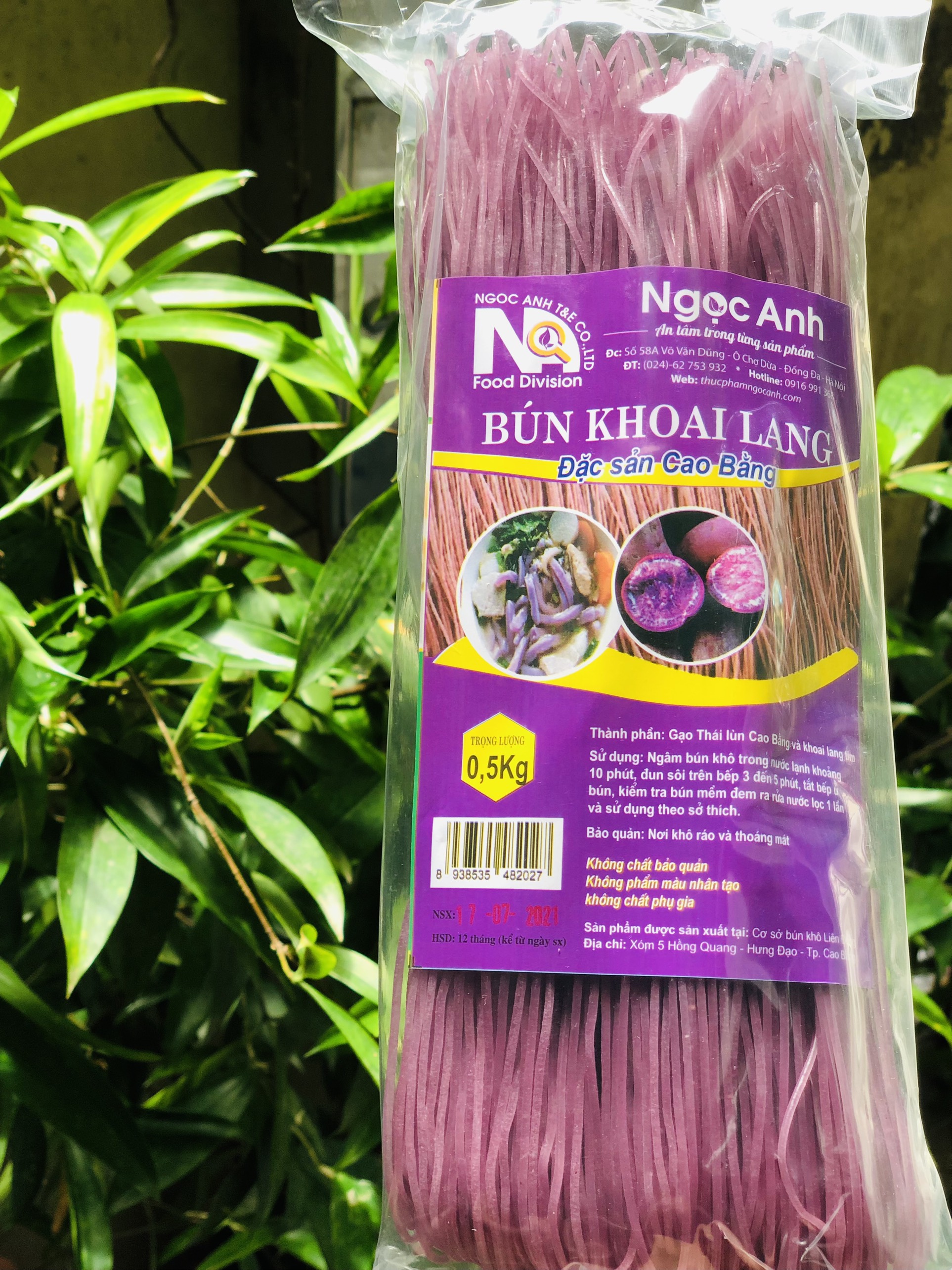 Bún khoai lang gói 500g