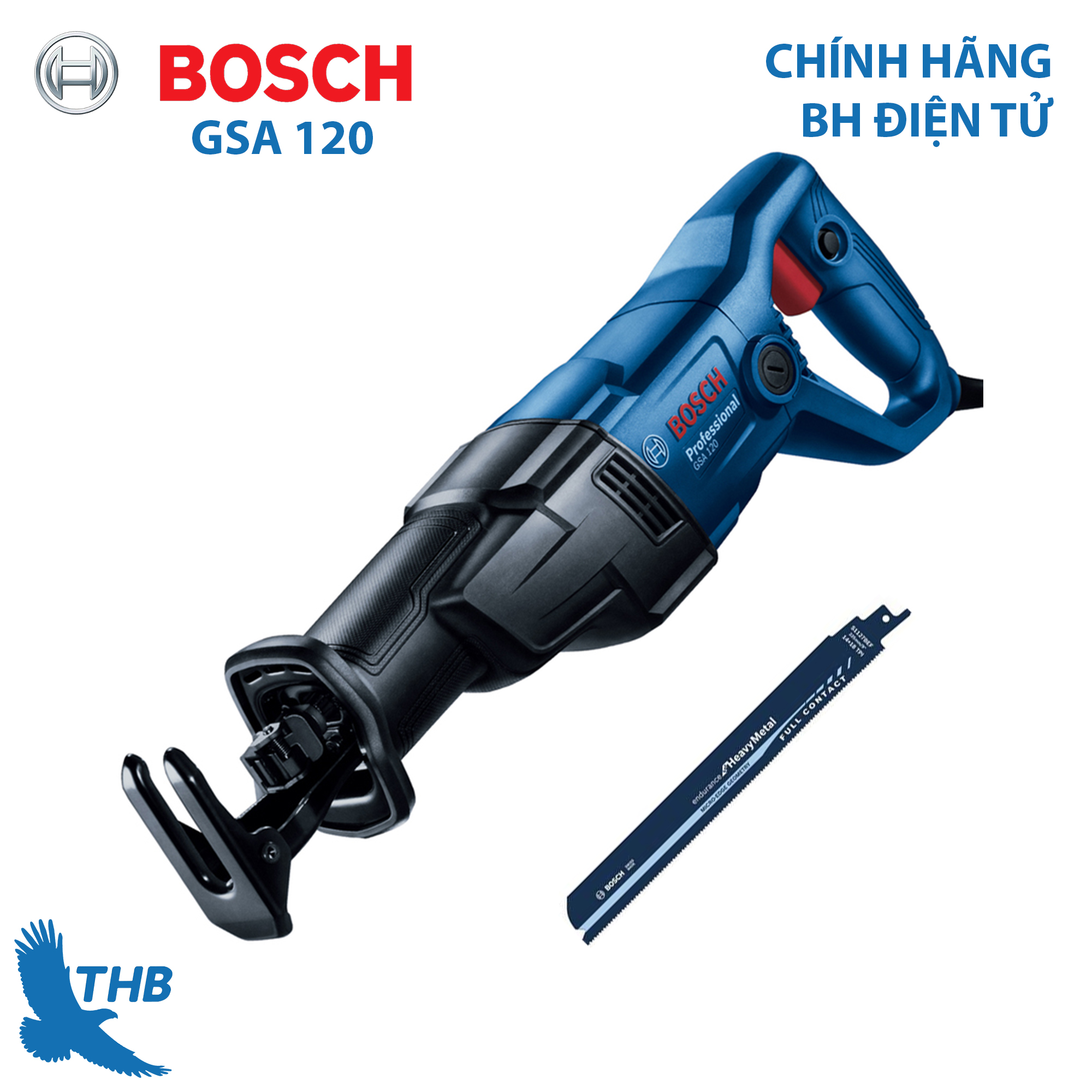 Máy cưa kiếm Bosch GSA 120 Cắt được nhiều hơn với cơ chế truyền động mới nhất, máy cưa kiếm siêu bền