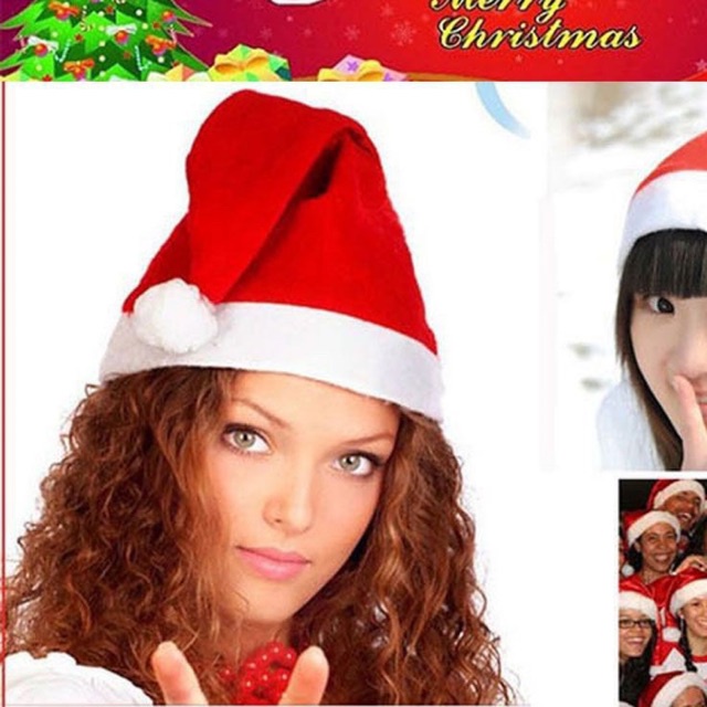 Nón noel cho người lớn, trẻ em vải nỉ - Nón giáng sinh theo phong cách ông già Noel