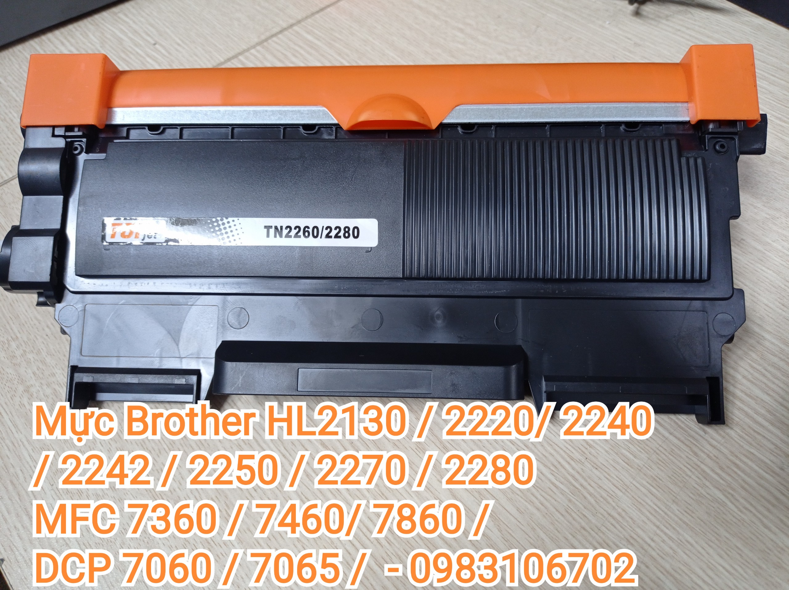 Cụm mực cartridge brother tn2260 2280 cho máy in brother hl2130 2220 2240 2250 mfc7360 7860