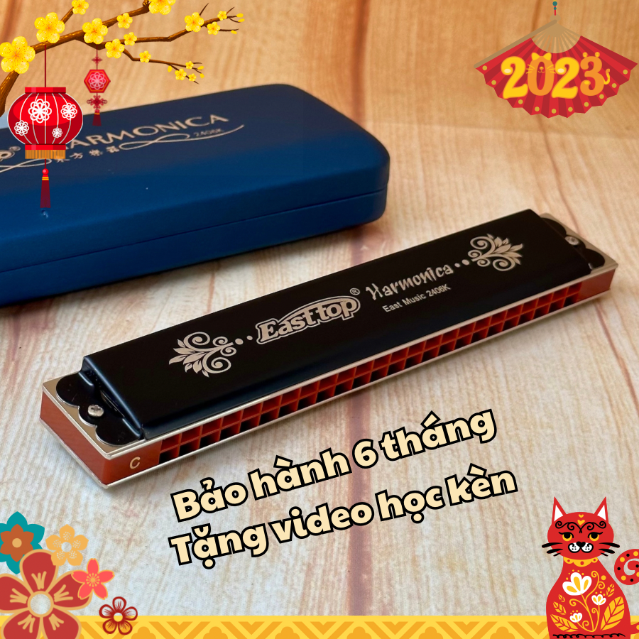 Kèn Harmonica Tremolo 24 lỗ T2406K chính hãng