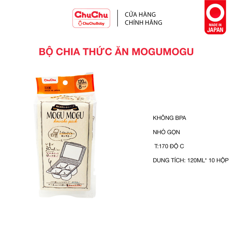 Hộp đựng thức ăn cho bé Chuchu Baby Mogu Mogu