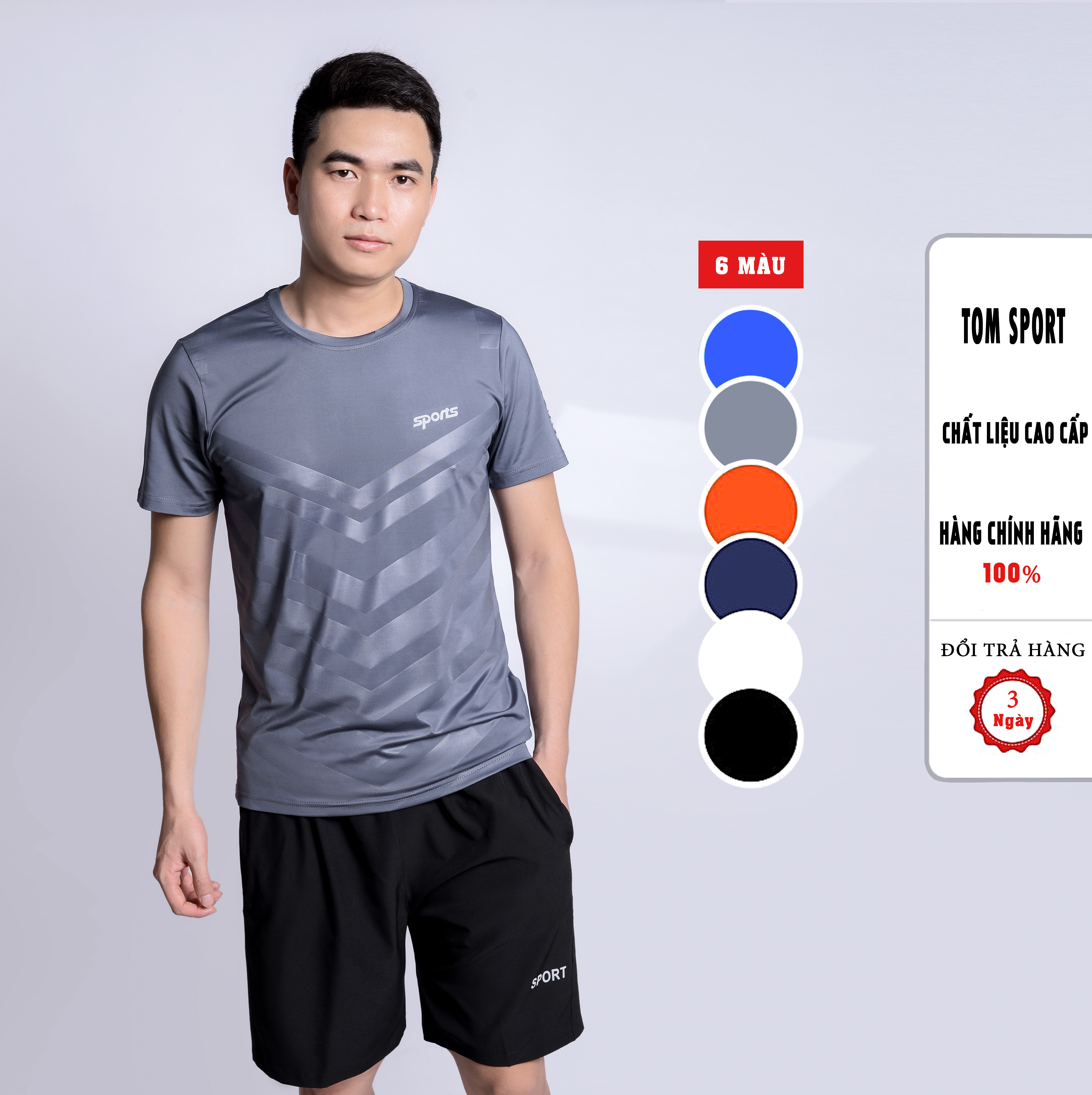 Quần áo thể thao- Bộ thể thao nam chất thun lạnh siêu mát- Bộ IN VÂN sport